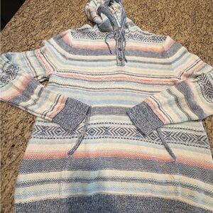 Faherty Multicolor Striped Hoodie Sweater